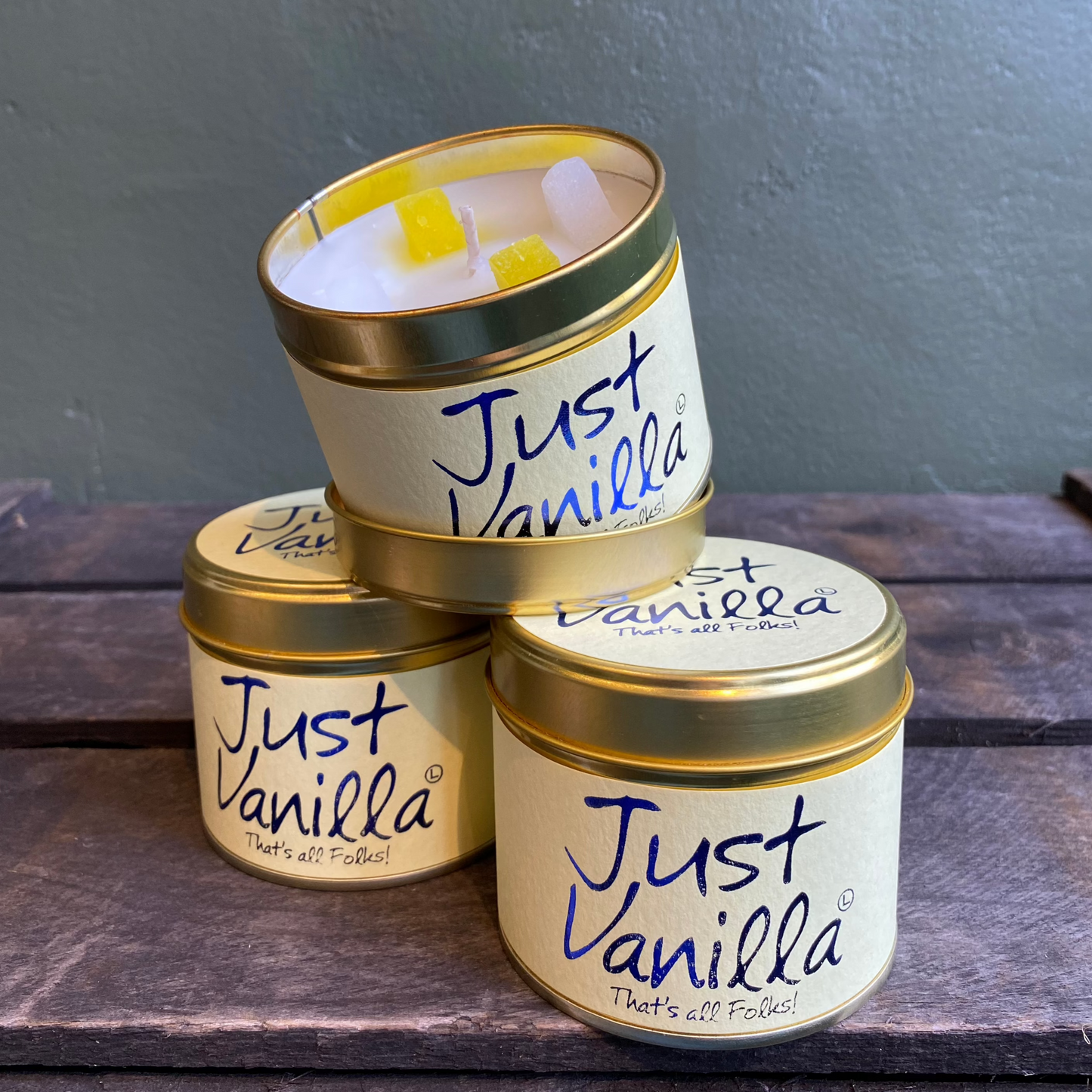 Just Vanilla Lily Flame Candle
