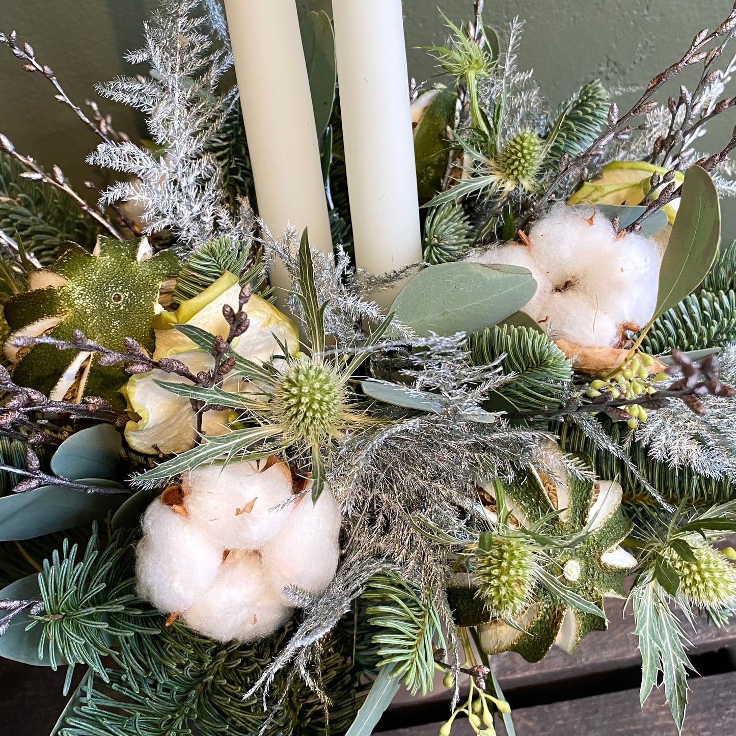 Winter Forest Candle Arrangement