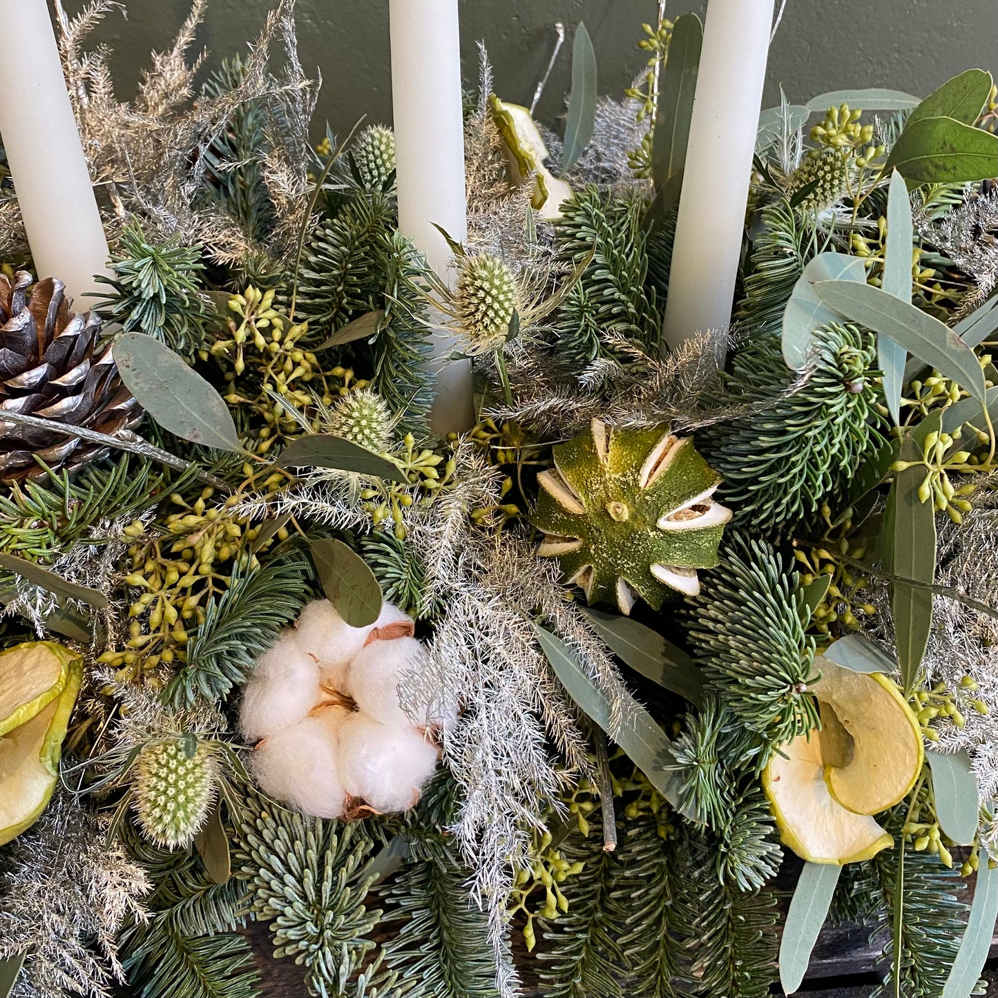 Winter Forest Table Arrangement