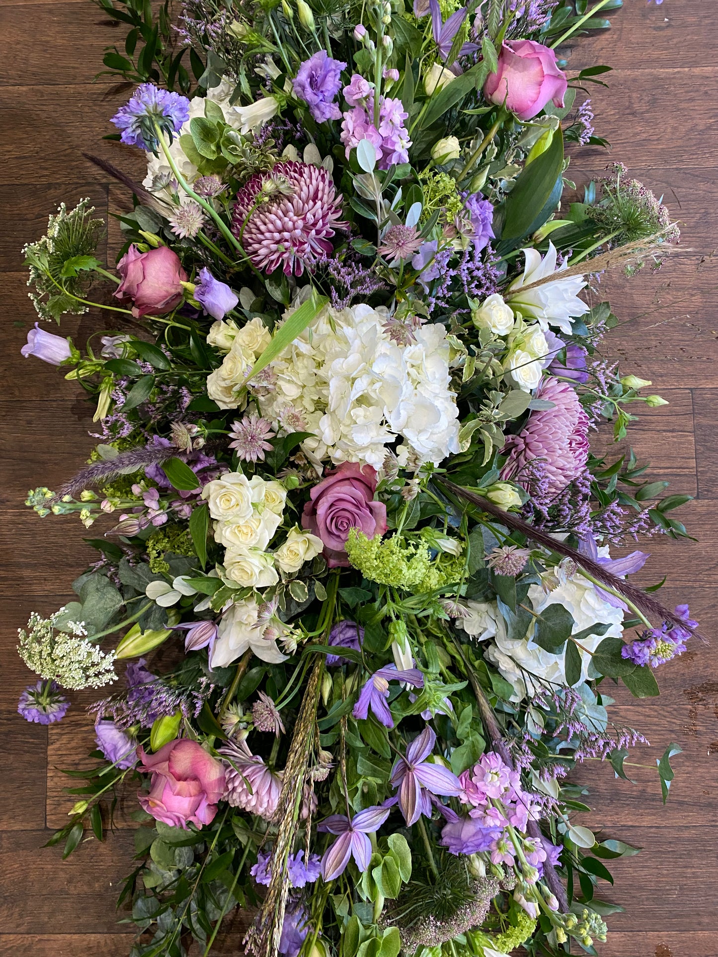 White Purple and Pink Funeral Flowers in Winchmore Hill