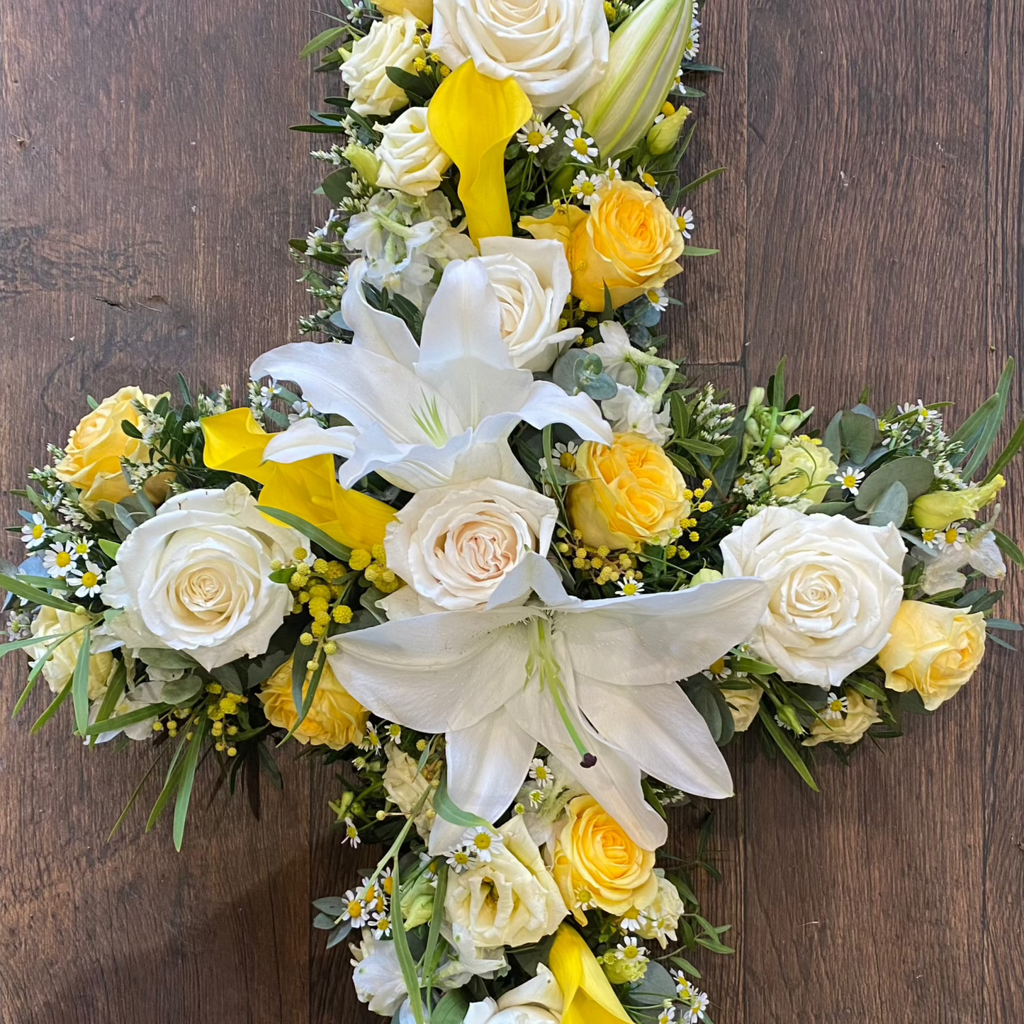 Loose Cross - Sympathy Flowers