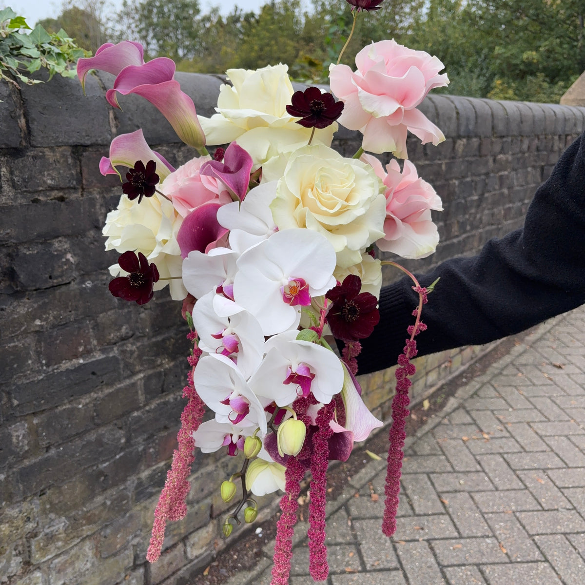 Modern Cascading Bridal Bouquet