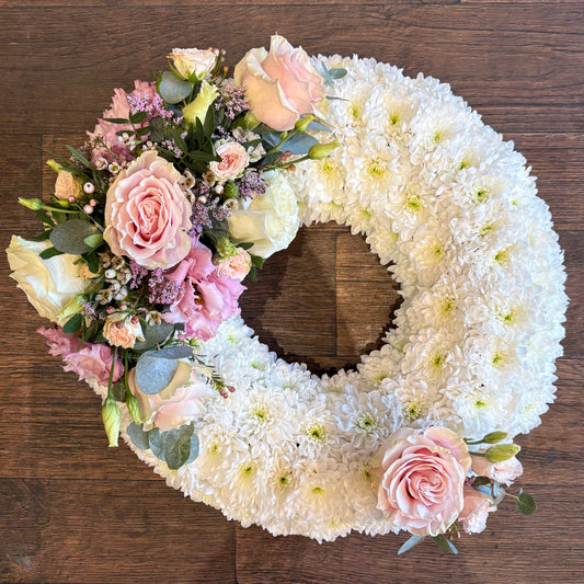 Based Wreath - Sympathy Flowers
