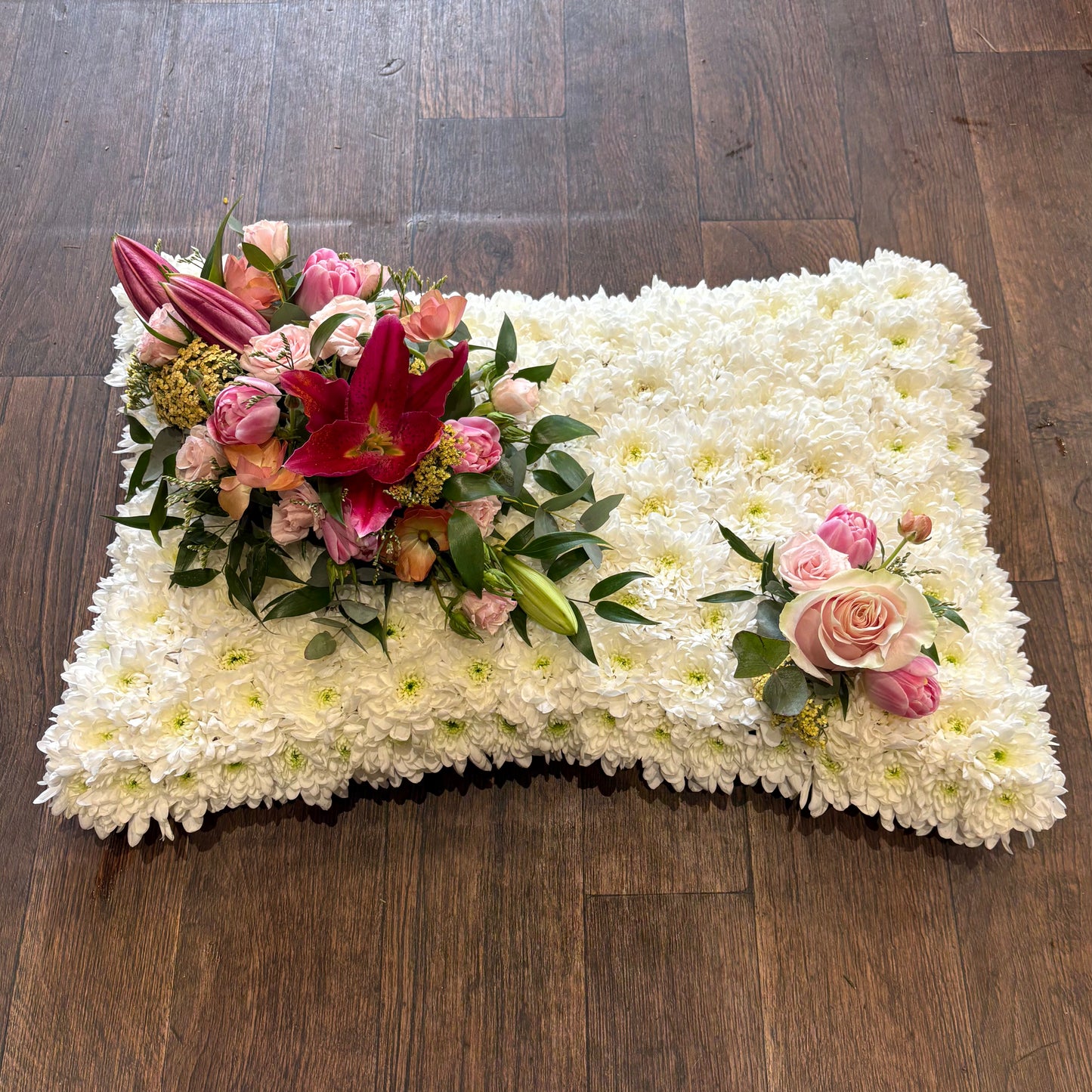 Based Pillow - Sympathy Flowers