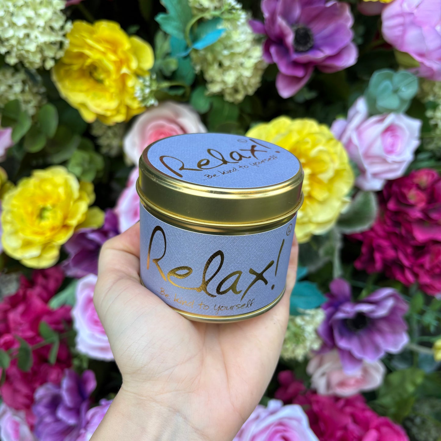 Relax Lily Flame Candle