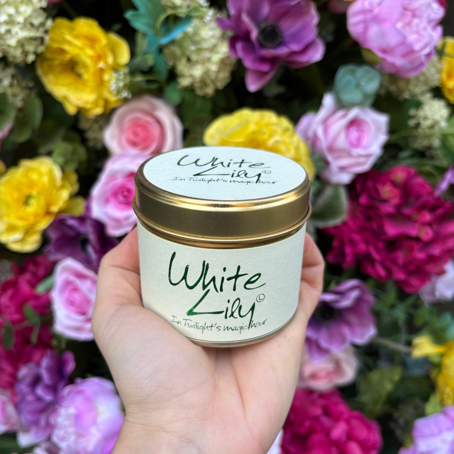White Lily Lily Flame Candle