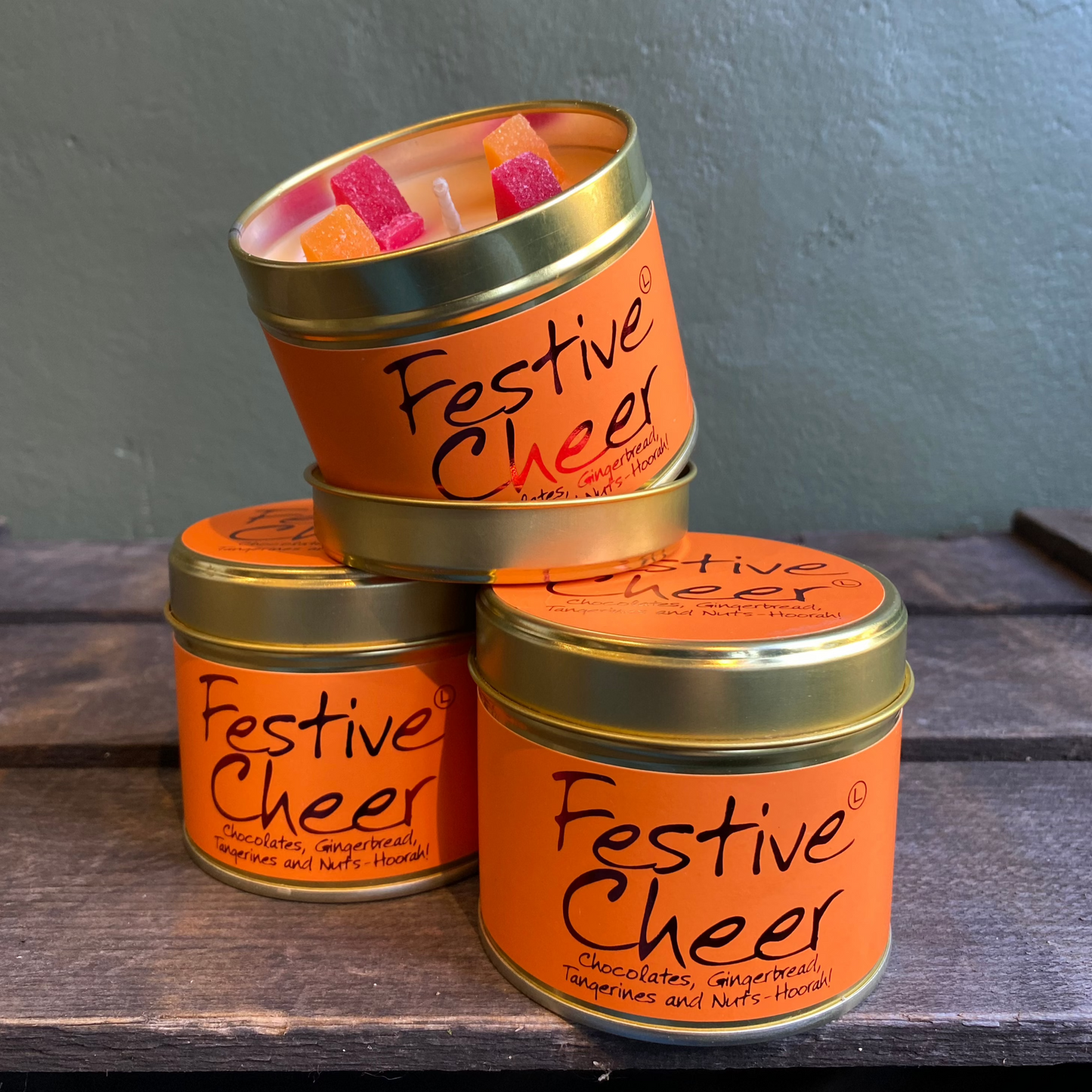 Festive Cheer Lily Flame Candle