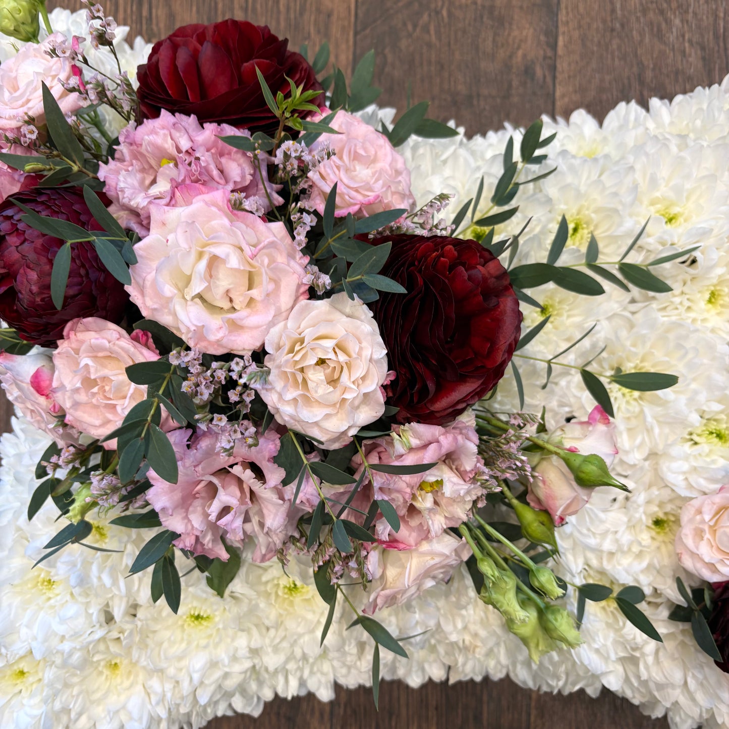 Based Pillow - Sympathy Flowers