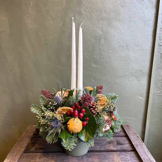 Christmas Spice Candle Arrangement