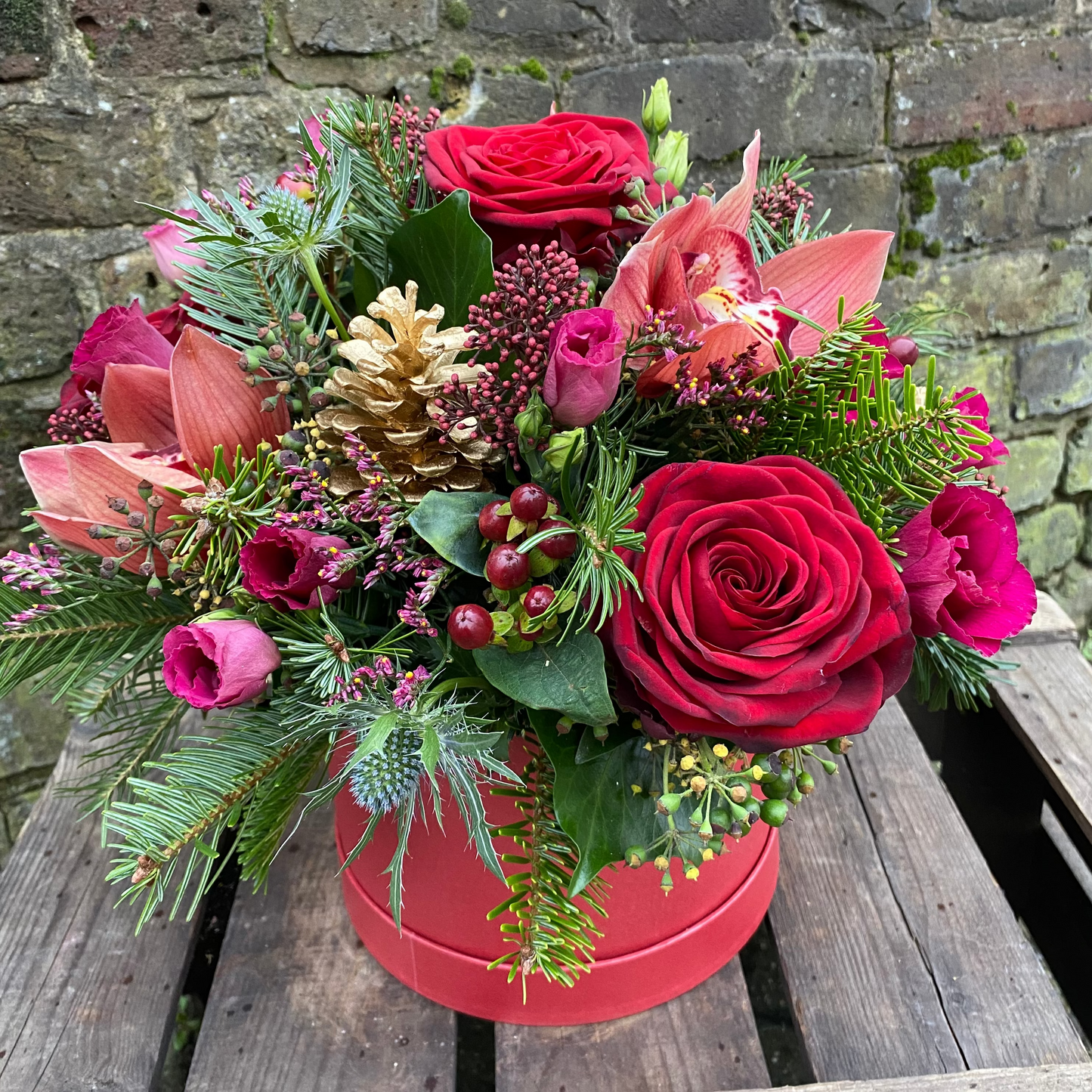 Festive Florals Hat Box