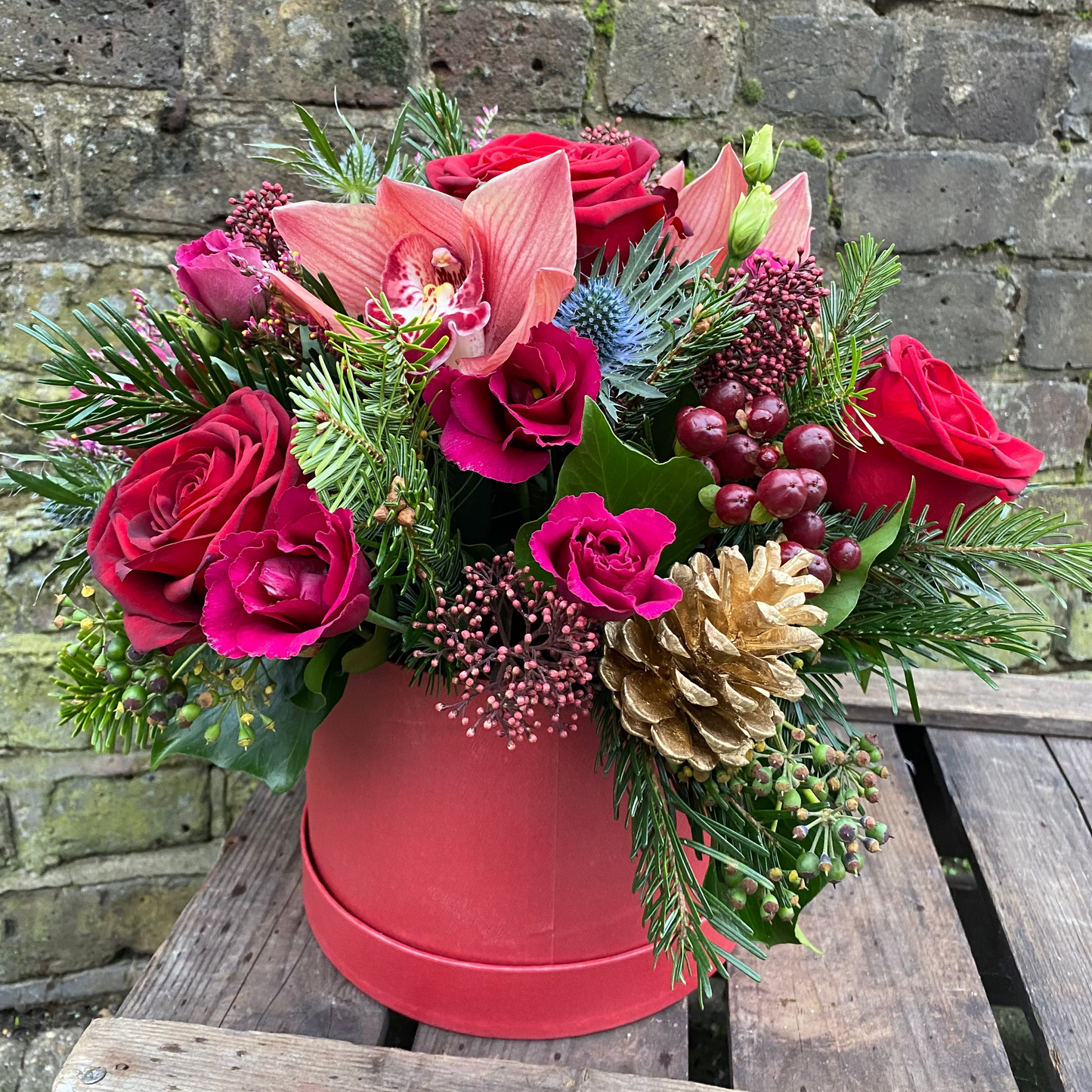 Festive Florals Hat Box