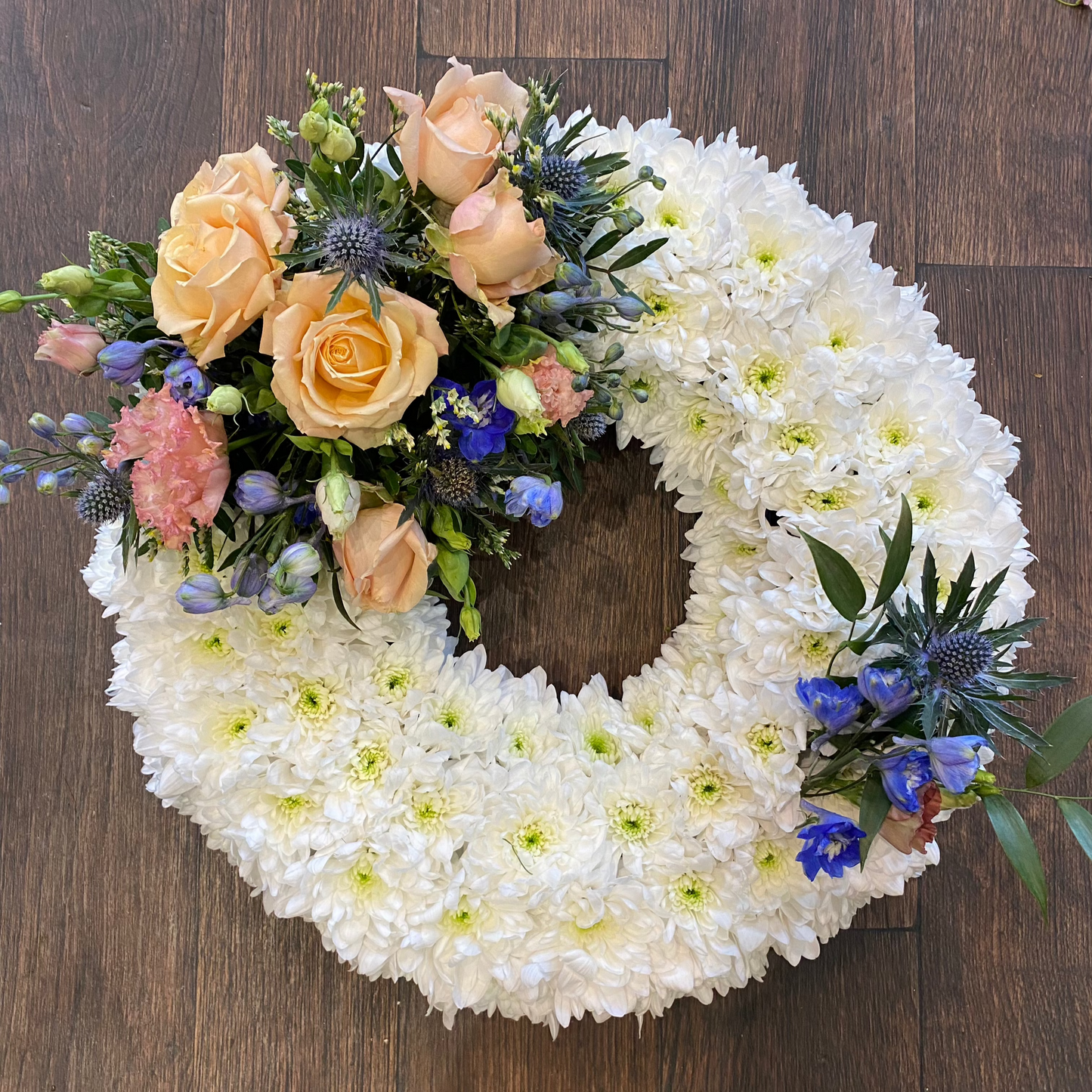 Based Wreath - Sympathy Flowers