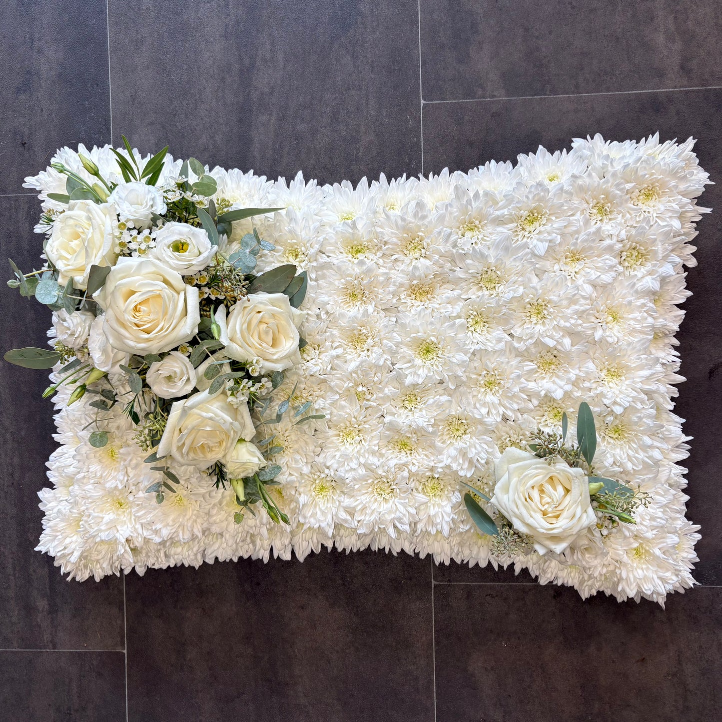 Based Pillow - Sympathy Flowers
