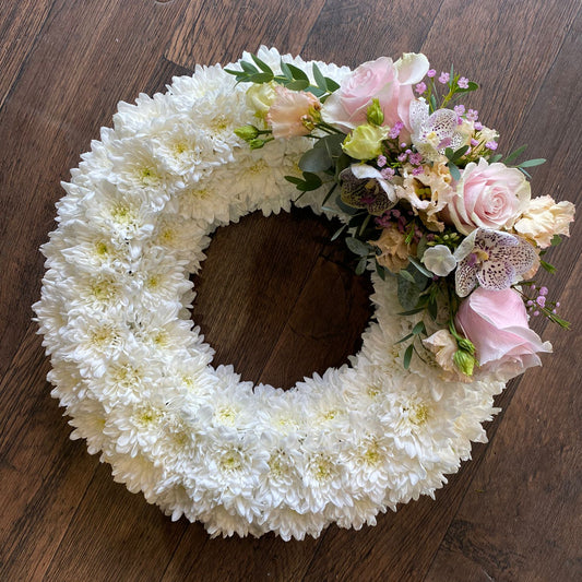 Based Wreath - Sympathy Flowers