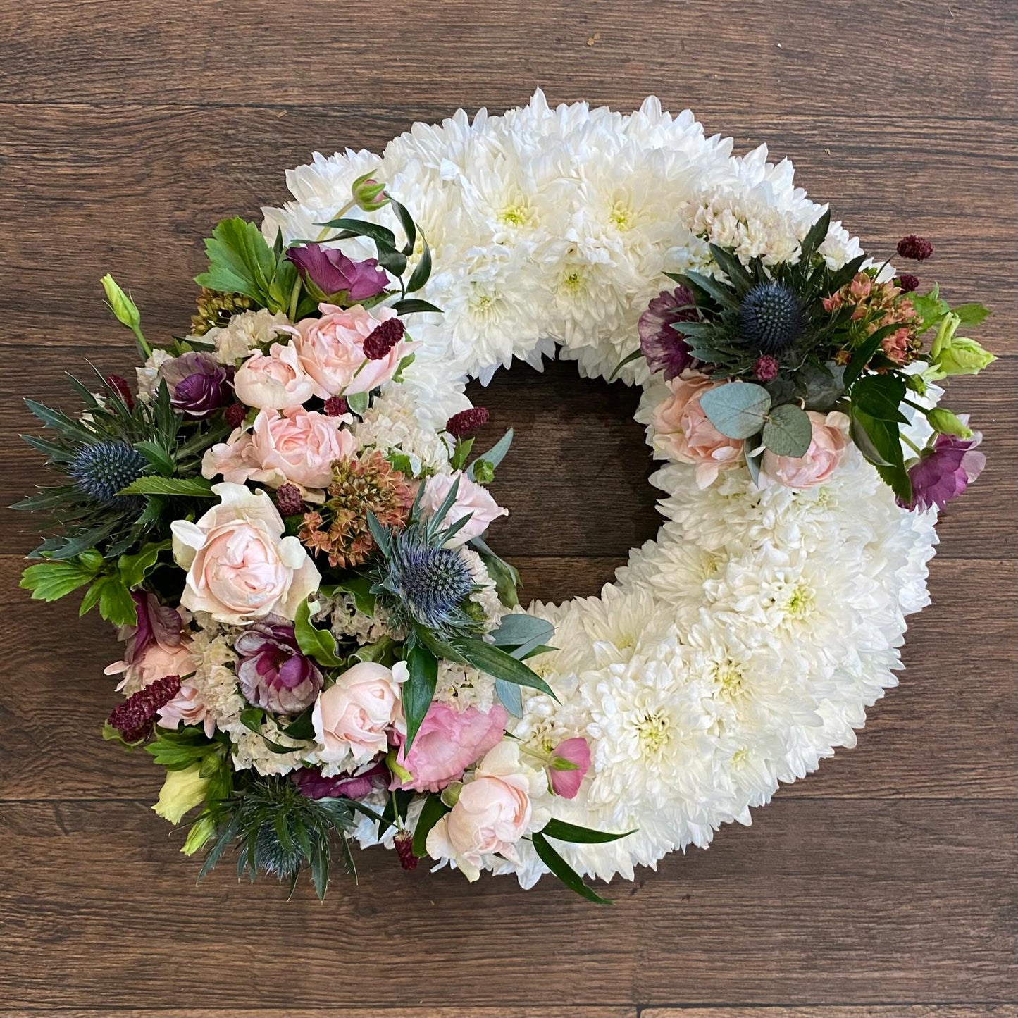 Based Wreath - Sympathy Flowers